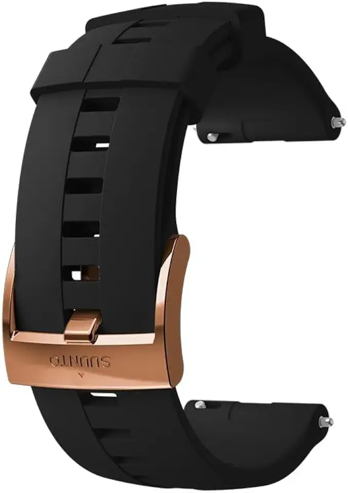 Suunto 24 Dive 1 Silicone Strap, Black/Copper, Medium