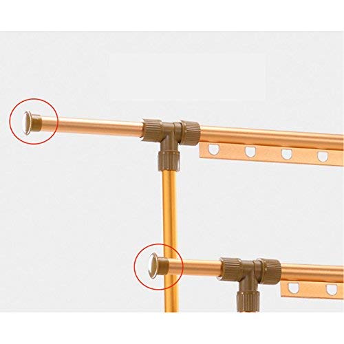 Porte-séchage portable à double tige télescopique avec porte-chaussures bas - 5