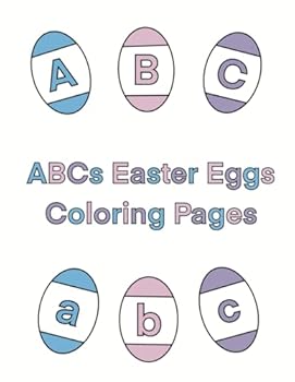 Paperback ABCs Easter Eggs Coloring Pages Book