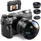 Appareil Photo avec SD Carte, WiFi, Objectifs Grand Angle et Macro Noir...