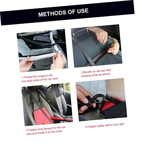 POPETPOP 3 Pçs Assento Elevatório Assento De Carro Para Animais De Estimação Assento De Carro Para C