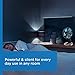 Rowenta, Desk Fan, Turbo Silence Table Fan with Remote, 18 Inches, Ultra Quiet Fan for Bedroom, Oscillating, Portable, 5 Speeds, Black, Indoor, VU2660