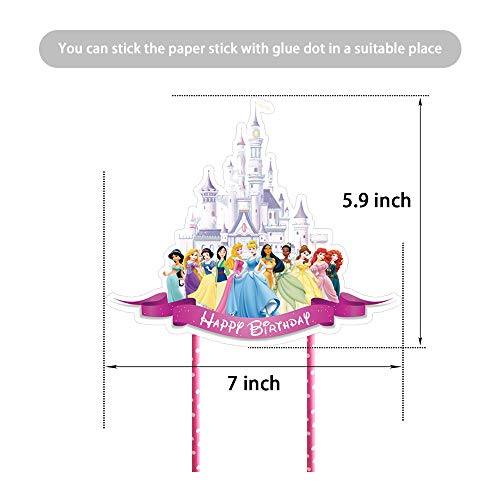 Decorations For Princess Cake Topper Birthday Party Supplies Decor, All Princess #TOP2