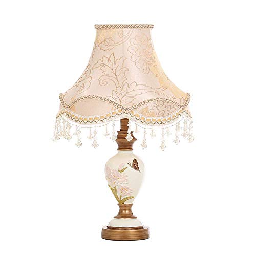 Preisvergleich Produktbild LIIYANN Europäische dekorative Tischlampe, Hauptschreibtischlampe, kreative Romantik, Schlafzimmer Nachttischlampen, verwendbar für Schlafzimmer- / Studien-