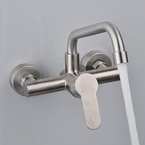 Wall Type hot and Cold Water Faucet 304 Stainless Steel wash Basin, Kitchen Sink, Faucet, Laundry Pool Balcony, General tap