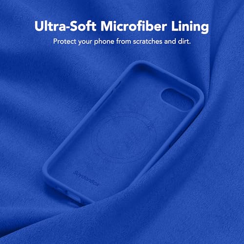 Image of Magnetic for iPhone 17e /iPhone 16e Case, Compatible with MagSafe, [Soft Anti-Scratch Microfiber Lining] Slim Silicone Shockproof Protective Phone Case for iPhone 17e /16e 6.1 inch, Klein Blue