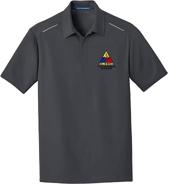 Army 2nd Armored Division Embroidered Performance Golf Polo