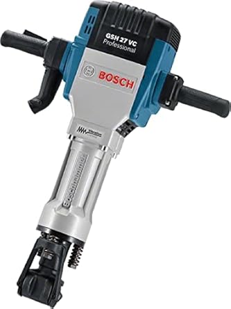 Bosch GSH 27 VC Heavy Duty Corded Electric Demolition Breaker with Hex, 2,000 W, 62 J, 29.1 kg, 920 bpm, Vibration Control, 1 Year Warranty