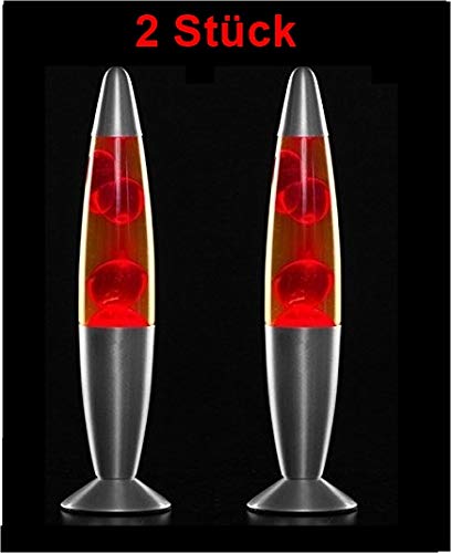 Lampara de Lava Magma de color rojo