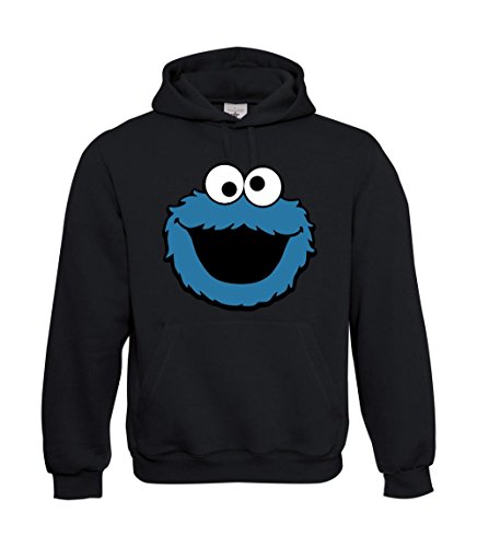 Textilhandel Hering - Sudadera con capucha, diseño de monstruo de las galletas...