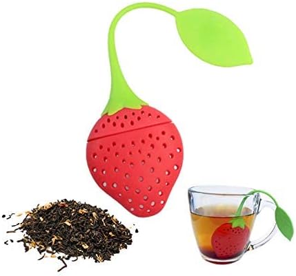 MSA Food Grade Kitchen Silicon Strawberry Shape Diffuser Green Tea Strainer infusers Filter