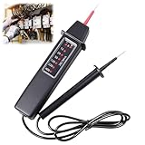 Spannungsprüfer Zweipoliger Spannungsprüfer 2 Poliger Duspol Phasenprüfer 6V - 400V (AC)、6V - 500V(DC) LED Anzeige Stromprüfer Durchgangsprüfer für Elektroinstallation