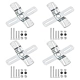 uxcell Light Crossbar Kit 4 Inch Cross-Shaped Mounting Bracket Universal Lighting Fixture with...