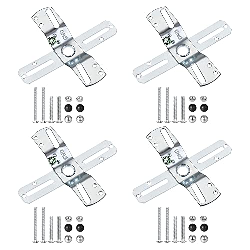 BBAUER Light Crossbar Kit 4 Inch Cross-Shaped Mounting Bracket Universal Lighting Fixture with Screws and Nuts 4Pcs, haotingting123