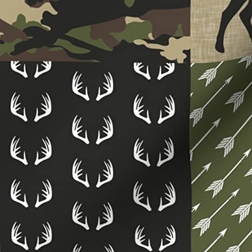 Spoonflower Fabric - Little Man Woodland Wholecloth Camouflage Camo Hunting Deer Boy Printed On Cotton Poplin Fabric By The Yard - Sewing Shirting Quilting Dresses Apparel Crafts #TOP5