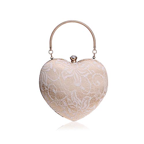 NICOLE & DORIS Abendtasche Damen Abend Clutch Satin Strass Exquisit Handtasche für Party Taschen für Hochzeit sketten Tasche