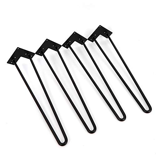 4 horquillas para mesa y armario intercambiables, patas de metal vintage, 2 barras de metal, para mesas de centro, 3 puntales