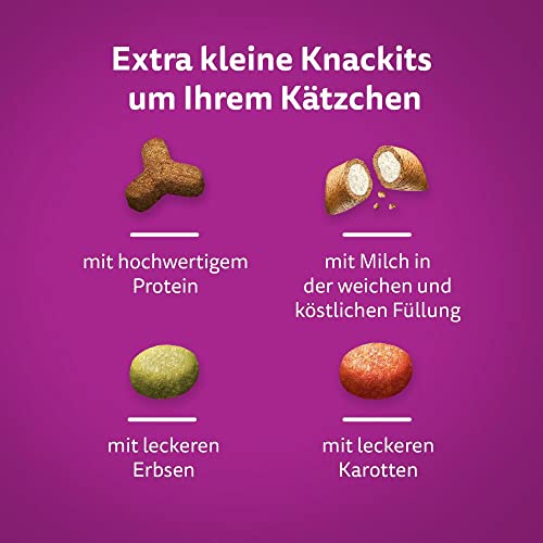 Whiskas Junior Trockenfutter Huhn, 5x800g (5 Packungen) - für heranwachsende Katzen - Extra kleine Kibbles für Kätzchen (2-12 Monate) - unterschiedliche Produktverpackungen erhältlich