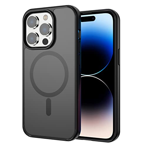 doeboe Diseñado para el iPhone 14 Pro funda, compatible con Magsafe funda mate de nuevo, magnético funda de la cubierta para el iPhone 14 Pro 6.1in, caída probado a prueba de golpes funda del teléfono Cover