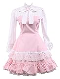 Hugme Cotton Pink and White Lace Classic Lolita Dress