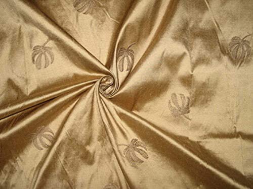 Tissu Dupioni soie naturelle marron doré clair pour éviter les textiles mous