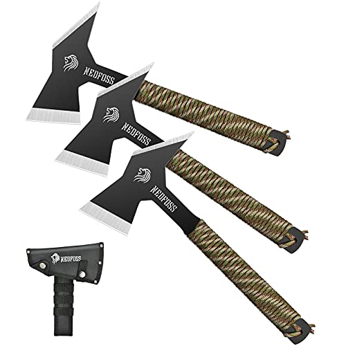 NedFoss Throwing Axes and Tomahawks, Throwing Lightning Axes Pack of 3, 11