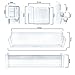 Replacement Fridge Freezer Door Bottle Rack Tray Shelf Compatible with Bosch KDV KGE KGN KGV KSV Refrigerator Alternative to 00709646