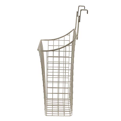 Spectrum Diversified Grid Trash Bin Plastic Holder For Kitchen Storage & Organization, Under Sink Organizer For Recycling Grocery Bags, Extra Large, Satin Nickel Pc #TOP5