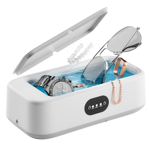 Limpiador Ultrasonidos Olubfdh,640 ml Ultrasonidos Limpieza,49000 HZ Limpiador Ultrasónico Joyas con 3 Modos de Tiempo para Relojes,Joyas,Joyas,Anillos,Relojes,Gafas,Dentaduras Postizas Limpiador Ultrasonidos Olubfdh,640 ml Ultrasonidos Limpieza,49000 HZ Limpiador Ultrasónico Joyas con 3 Modos de Tiempo para Relojes,Joyas,Joyas,Anillos,Relojes,Gafas,Dentaduras Postizas