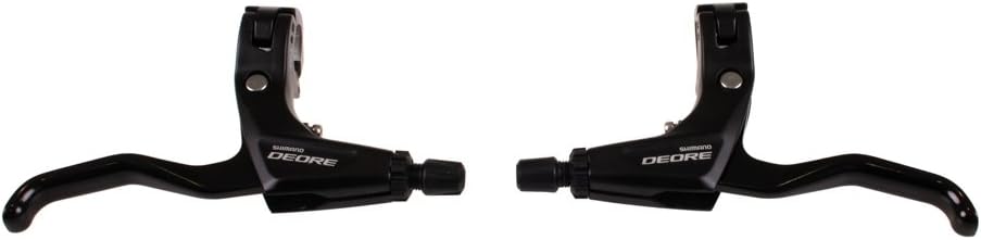 SHIMANODeore 610 2-Finger Mountain Bicycle V-Brake Lever Set - BL-T610 (Black)