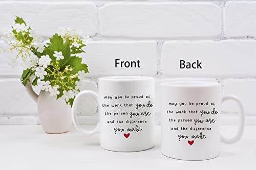 Taza de cerámica con frase inspiradora y asa en C 11 onzas miniatura 4