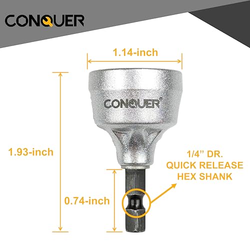 image for CONQUER HSS Deburring Chamfer Tool for Metal – External Burr Remover