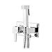 Produktbild Ibergrif M22011 - Unterputz Eckig WC-Bidet Handbrause Set mit Dusche und Halter, Schlauch, Warmes und Kaltes Wasser, Chrom