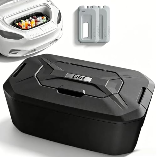 LIVICE Car Front Trunk Camping Cooler 48QT Insulated Portable Ice Chest Box Compatible with Model Y Frunk Keeps Ice up to 84 Hours for Outdoor Camping Fishing Picnic