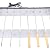 Xlsdlvcnxz Electric Rotisserie Grill Kit with Auto Rotating Skewer Turner, 10 Holes BBQ Grill Adjusted Width about 0.8 MM for Camping Picnic Shish Kabob