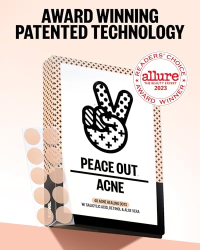 PEACE OUT Acne Healing Dots Hydrocolloid Pimple Patches (40 count) — view 8