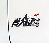 Mountain Decals Compatible with RAV4 Sticker Graphic Set, Vinyl Badge Decals Fit for RAV4 2019-2025 Tailgate