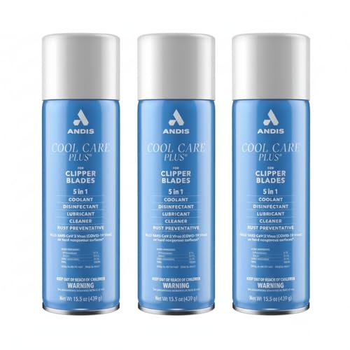 ANDIS Cool Care Plus Clipper Lubricating Spray 5-In-1 3 x CL-12750
