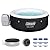 Coleman 4 Person Capacity Inflatable Portable Round Hot Tub with 60 Air Jets, Tub Cover and Pump, Durable Thick Material for Outdoor Use, Black
