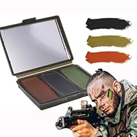 Tarnschminke Camouflage Make-up Face Paint Creme 3-Farben Schwarz Oliv Braun NATO genehmigt Chameleon Tarnung Survival Militär Armee
