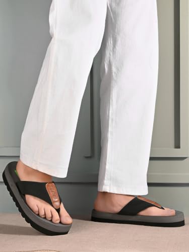Image of Men's Cushioned Flip Flops | Soft Comfortable Thong Slippers for Everyday Wear | Lightweight Anti-Slip Casual Beach Sandals for Indoor Outdoor Use