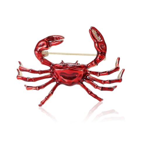 Jolie broche en forme de crabe bohème pour femme et accessoire de sac