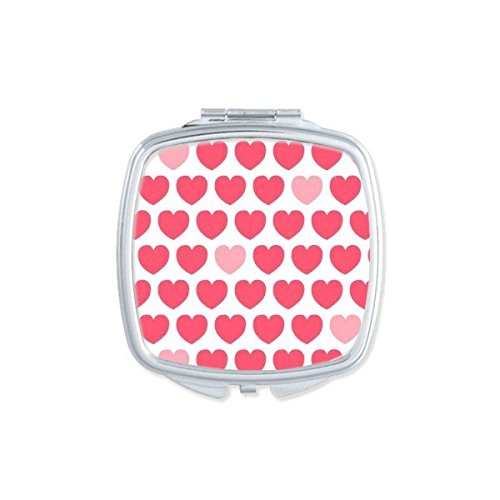 Miroir de poche portable mignon petit miroir main motif rose st valentin