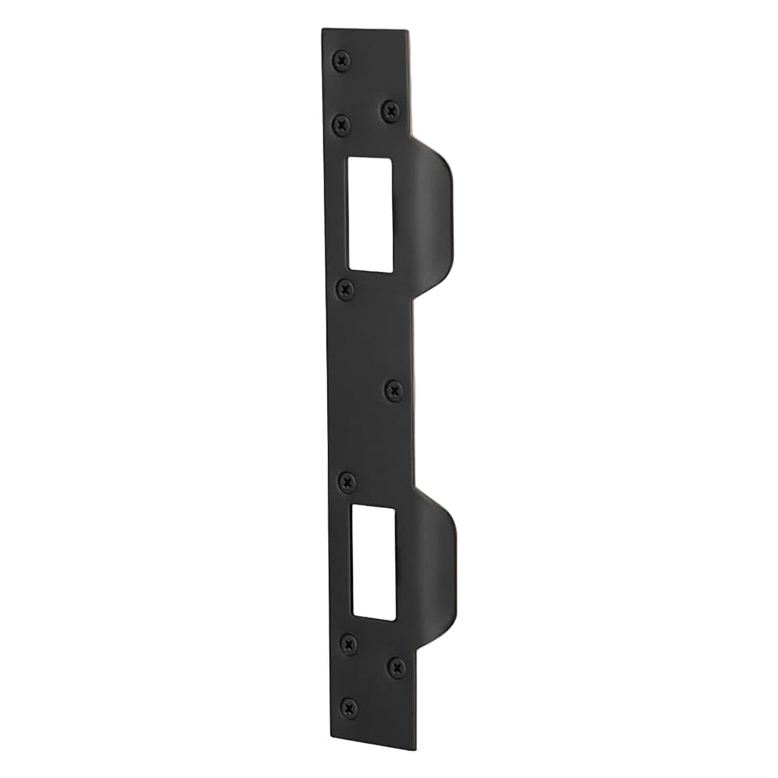 CALANDIS™ Security Door Strike Plate for 5-1/2 in to 6 in Hole Center Metal Heavy Duty Black | Door Locks & Lock Mechanisms | Doors & Door Hardware | Building & Hardware | Home Improvement-image-5