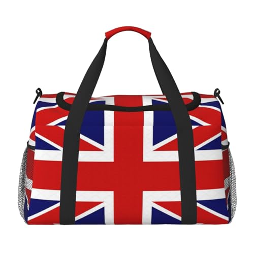 Sac à main d'entraînement drapeau anglais sac de week-end noir anti-stress