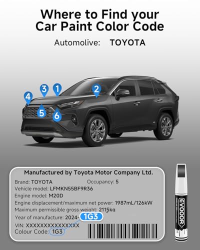 Image of 1G3 Magnetic Gray Metallic Touch Up Paint Compatible with Toyota Exact Match 2 in 1 Touch up Paint for Chips and Nicks Repair