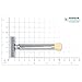 MERKUR Progress 510 Adjustable Double Edge Safety Razor - Long Handle Adjustable Razor With Dial Made in Germany Plastic-Free Closed Comb Straight Bar