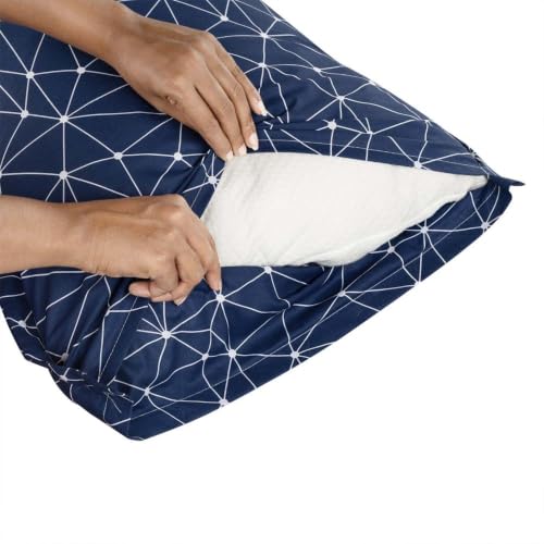 Image of Wakefit 100% Cotton Pillow Cover Set of 2 | 200 TC Soft & Breathable Pillow Cases | Standard Size 18 x 27 Inch | Skin Friendly, Durable & Gentle Machine Washable | Nicole