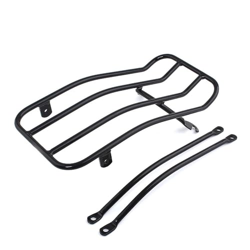 Porte-bagages arrière de moto en acier de haute qualité pour Bobber Black