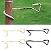 Jynqra 1 Piece Multifunction Hanging Basket Hooks Hanger Tent Poles Post Strong Hanger Hook for Outdoor Fishing